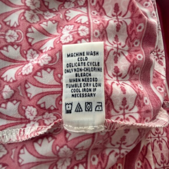 Max Studio Boho Red Floral Shift Dress – Women's Small - Picture 10 of 10